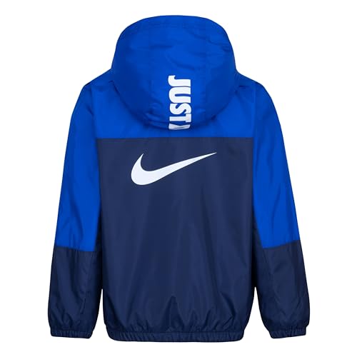 Nike Fleece Lined Woven Jacket - Blue - Kids Size 52