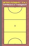 Netball/Korbball 2 in 1 Taktikboard und Trainingsbuch: Taktikbuch für Trainer, Spielstrategie, Training, Gewinnstrategie, Korbballspielfeld, Netball, ... Trainer, Coach, Coaching Anweisungen, Taktik