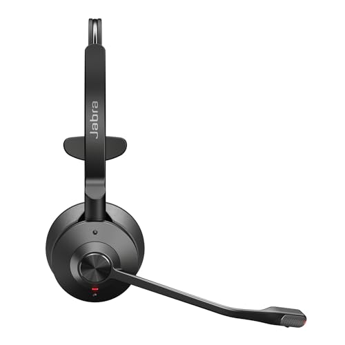 Jabra Engage 55 SE Mono Casque UC, Link 400c DECT Adaptateur USB-C, câble USB-C vers USB-C, étui de Transport, Garantie et Avertissement (brochures de sécurité)