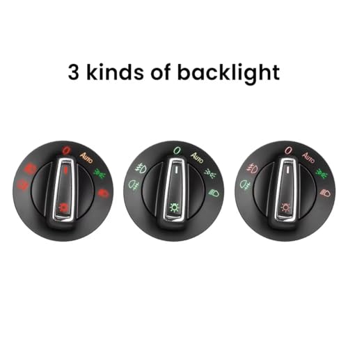 Interruptor de faros VW de alta precisión con módulo sensor automático de luces de 14 y 10 pines 4