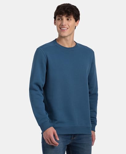 Image of Jockey US92 Men Super Combed Cotton Rich Fleece Sweatshirt with StayWarm Technology