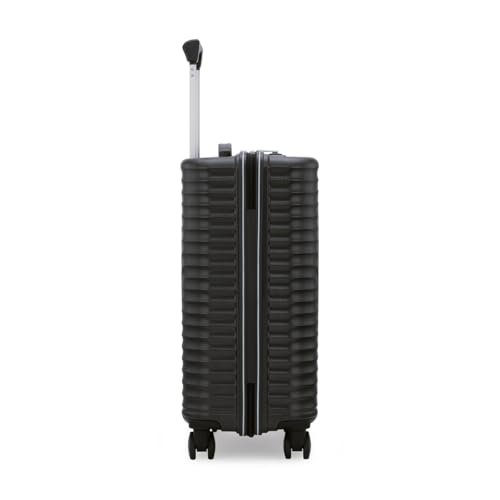 Image of American Tourister Travix | Cabin Trolley Bag (55 cm) | 360 8 Wheel Travel Luggage | Hard Case Polycarbonate Suitcase | Recessed Combination Lock | Black