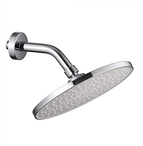 Shower Arm With Flange +Tape,Stainless Steel Shower Head Extension Arm,Wall-Mounted Shower Head Extender Arm For Fixed Shower Head,6 Inch Chrome #TOP5