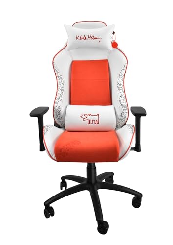 Alphaeon Keith Haring(�L�[�X�E�փ����O) Limited Edition Gaming chair �������߁E150�x���N���C�j���O�Ή� 3D�A�[�����X�g���� �Q�[�~���O�`�F�A Fusion Innovation MJT710KH F