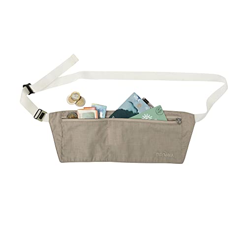 Tatonka Skin Moneybelt - Flache und leichte Bauchtasche mit Zwei Fächern 2 unauffälligen Tragen unter der Kleidung (macciato)