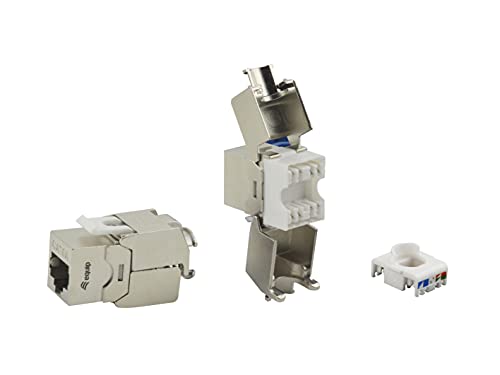 Equip 767222 Keystone Jack blindé Cat.6A sans Outils/Lot de 8