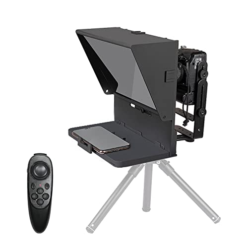 Teleprompter de 16 pulgadas con vidrio divisor 70/30 y control remoto para tabletas 2
