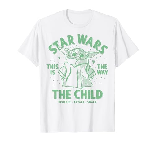 T-shirt Star Wars The Mandalorian The Child vêtement coton col rond homme