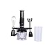 SMSOM Blender Multifunzionale a Mano Multifunzionale da 600W 3-in-1, 3 velocità, Miscelatore per Bastone in Acciaio Inox 304, becher di miscelazione, Robot da Cucina, attaccamento di Frusta, BPA-Free