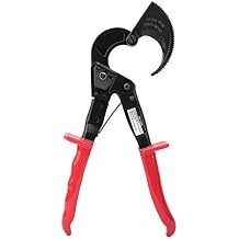 FTVOGUE HS-325A Ratchet Cable Cutter, High Carbon Steel Insulated Copper Aluminum Cutting Tool for Electricians, 240mm2 Capacity HS-325A