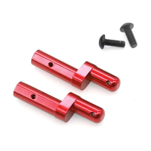RC�����p�A�N�Z�T���[ For Tamiya For TT-02 For TT02 1/10 �p 2���� ���^���v���[�g�}�E���g�T�|�[�g�u���P�b�g RC�J�[�A�b�v�O���[�h�p�[�c(Red)