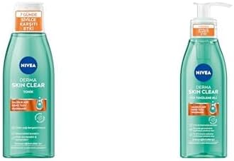 NIVEA Seti | Derma Skin Clear Sivilce Karşıtı Tonik 200ml x1 + Derma Skin Clear Sivilce Karşıtı Jel 150ml x1