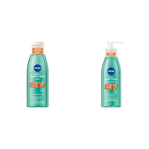 NIVEA Seti | Derma Skin Clear Sivilce Karşıtı Tonik 200ml x1 + Derma Skin Clear Sivilce Karşıtı Jel 150ml x1