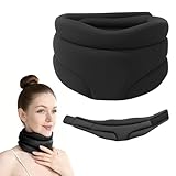 RANJIMA Nackenstütze Gegen Schnarchen, Weiche & Verstellbare Halskrause aus Schaumstoff zum Schlafen, Ergonomische Neck Support für Unterstützung,für den Schlaf Schmerzen und Druck für Frauen Männer