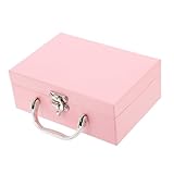 Couleur unie : cette boîte de rangement a une couleur unie et peut être placée sur la commode comme ornement, valise miniature, en carton
