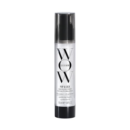 COLOR WOW Pop & Lock Anti-Frizz Hair Serum: Prevent Colour Fade, Temporarily Seal Split Ends, and Add Gloss - Get Silky, Shiny Hair!
