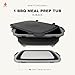 Drip EZ Collapsible BBQ Prep Tub - for Meal Prep Marinating Food Storage - Includes Cutting Board & Locking Lid - (1) XL - Black