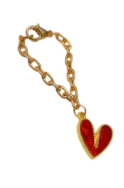 MOREL Sturdy Rose Gold Chain With Red Heart Pendant, Watch Accessories, Giftable Watch Charm, Red Color Pendant, Pack of 1 (B09XFDXQ9W) Amazon Price History, Amazon Price Tracker