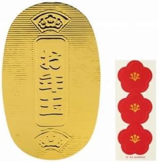 【輝く小判型！】ポチ袋 3枚入 お年賀 お年玉 [正規代理店]ＭliKenオリジナルカード付