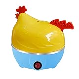 Fenteer Elektrischer Eierkocher mit Eierkocher mit Automatischer Abschaltung für zu Hause, Blau