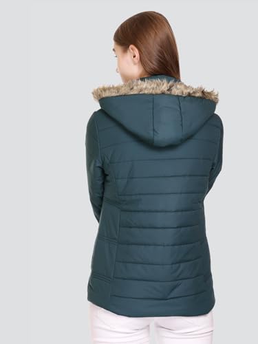 Image of RARE TIMES Women's Stylish Solid Full Sleeves Jacket | Winter Wear Quilted Jacket for Travelling | Regulaer Fit Puffer Jacket For Women