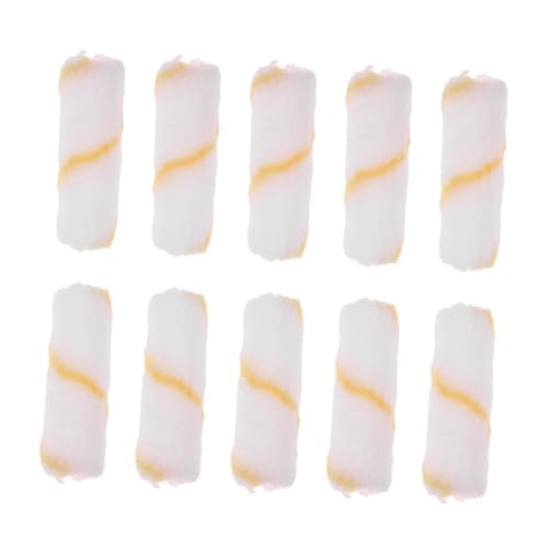 GETAJGHSD 48個 ミニペイントローラースリーブ 軽量ポリエステル製 小型ペイント補充用 ローラーブラシカバー 速乾性 滑らかな仕上がり 室内壁