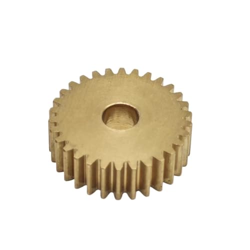 Image of GTPBAO 0.7 Module 63T Brass Spur Gear 45.5mm Diameter 5mm Thickness 0.7M 63 Teeth Straight Teeth Cylindrical Gear Pinion shaft hardware(13mm bore)