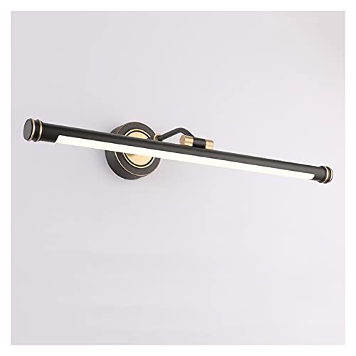 Éclairage de vanité LED noir pour miroir de salle de bain moderne