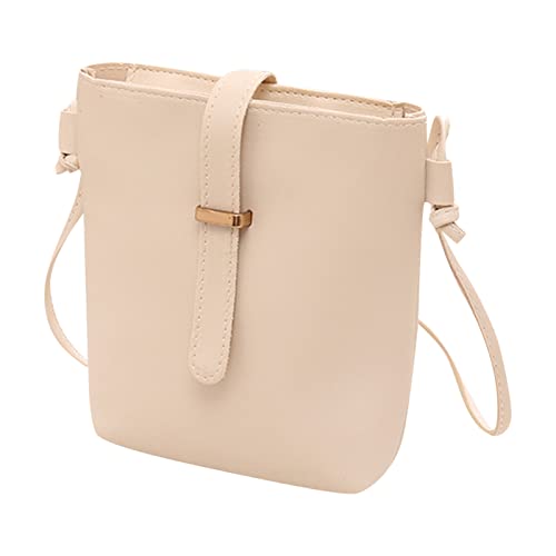 Bandoleras para mujer, pequeñas y económicas, bolso de hombro moderno, simple, monocolor, bolso para el teléfono móvil, ligero, práctico, bandoleras para mujer, Blanco, talla única Bandoleras para mujer, pequeñas y económicas, bolso de hombro moderno, simple, monocolor, bolso para el teléfono móvil, ligero, práctico, bandoleras para mujer, Blanco, talla única