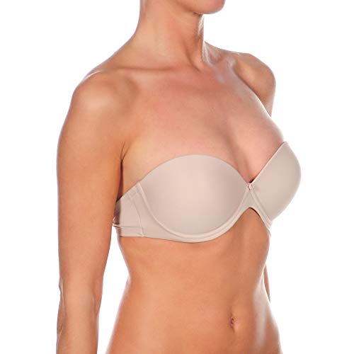 Selene Sujetador Doble Push up sin Tirantes para Mujer, Modelo Carlota. Máximo realce, Soporte Seguro y Comodidad.