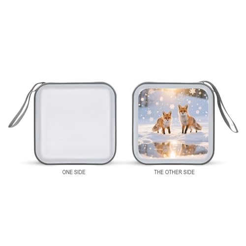 Étui CD/DVD 40 compartiments en plastique moderne flocon de neige - 6