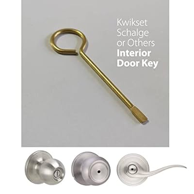 Buy Interior Bedroom Bathroom Door Emergency Key, Key Pin for Interior ...