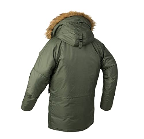 Manteau d'hiver pour homme chaud et épais à capuche verte Haitpant