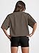Trendy Queen Womens Oversized Summer T Shirts Plus Size Fall Fashion Casual Tops Chocolate Brown Workout Clothes 2026 Brown S