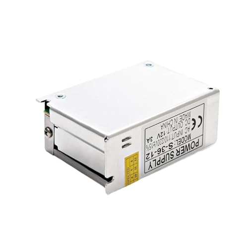 Fuente de alimentación CC 12V 3A transformador conmutado de 36W en carcasa de aluminio