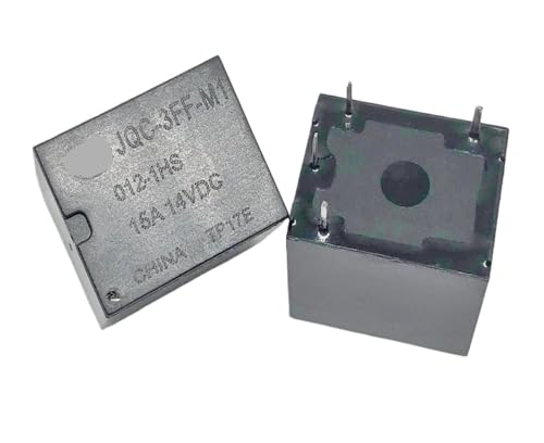 Relé JQC-3FF-M1 012-1HS de 4 pines y 12V para control electrónico