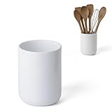 Kook Time Portautensilios de Cocina CURVE - Bote de Cerámica Grande y Estable...