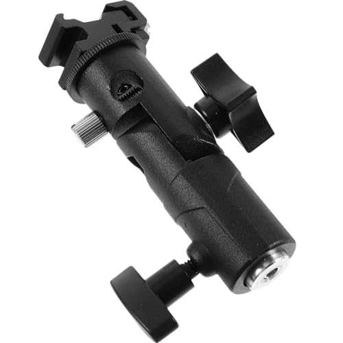 Soporte de flash giratorio tipo E Uonlytech para zapata de camara DSLR y estudio de fotografia