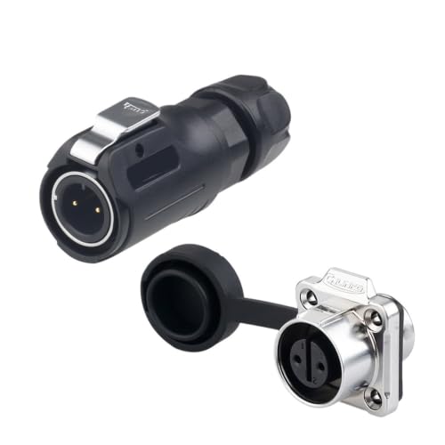 Conector M12 IP68 para montaje en panel de maquinaria industrial