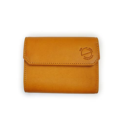 [CIE] �V�[ ELVA COMPACT WALLET SAFFRON �{�v �o�b�t�@���[�J�[�t �X�g���b�v�t �O�܂���z �R���p�N�g ��e�� �{�b�N�X�^ ���K���� �����Y ���f�B�[�X