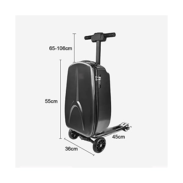 Durable Sturdy Electric Skateboard Cabin Luggage Smart Skateboard Trolley Case Abrasion Resistance Cycling Travel Multi Purpose Suitcase Carry On