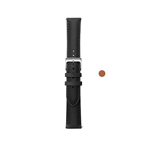Withings/Nokia - Wristbands for Steel HR 40mm, Steel HR Sport, Black - Silver Buckle - Curved, 20mm (3700546702877)