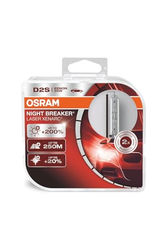 OSRAM Xenarc Night Breaker Laser D2S Xenon Car Headlight Bulbs (Twin)