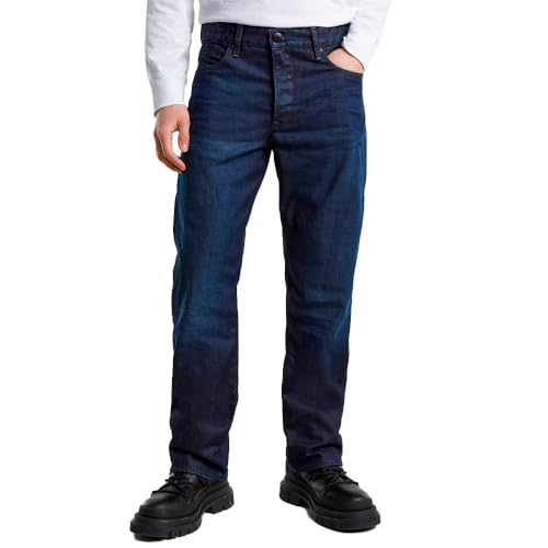 G-STAR Raw - Mens Dakota Regular Straight Jeans, Color Worn in Frisian Night, Size: 32W x 34L