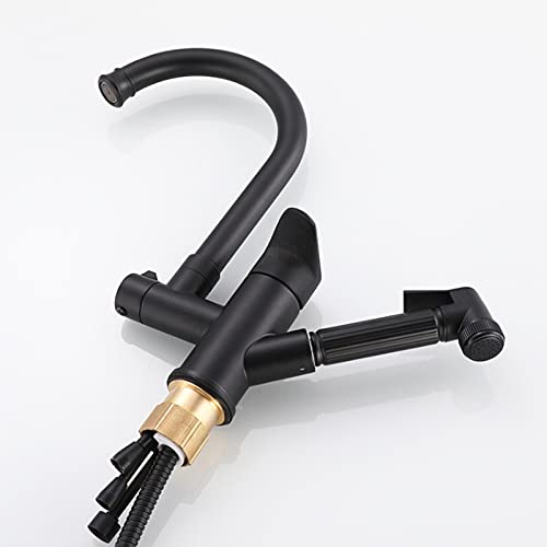 Robinet de cuisine avec douchette extractible et mitigeur laiton chromé Electro - 5