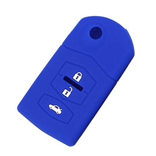 Funda llave coche silicona protectora compatible con M2 M3 M5 M6 azul 3