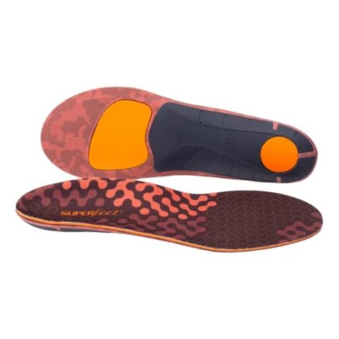 Superfeet Run Cushion Low Arch Insoles - Low Arch Support - Trim-to-Fit Inserts for Running Shoes - Professional Grade - 7.5-9 Men / 8.5-10 Women Cover