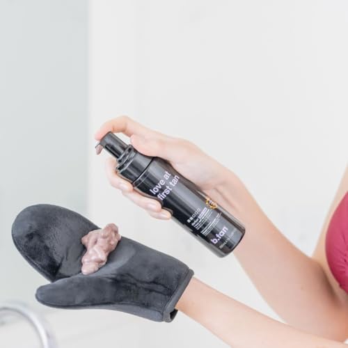 Image of b.tan Violet Self Tanner Mousse Bundle | Love At First Tan - Best, 1 Hour Express Sunless Tanning Foam, Cancels Orange Tones, Dark Bronzing Glow, No Fake Tan Smell, Face & Body, 6.7 Fl Oz, Pack of 2