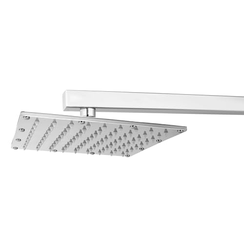 Image of SAM Shower Slim High Pressure Rainfall Showerhead Without Arm for bathroom (Sandwich Square, 8 * 8)