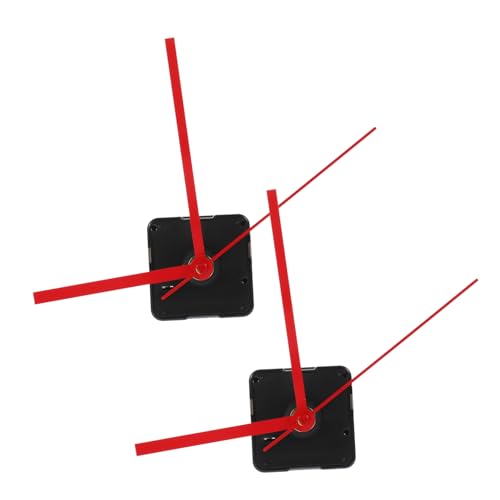 SOIMISS 2 piezas Mecanismo Reloj Cuarzo Silencioso con Eje Accesorio para Reloj Pared Repuesto DIY para Reparación Colgante